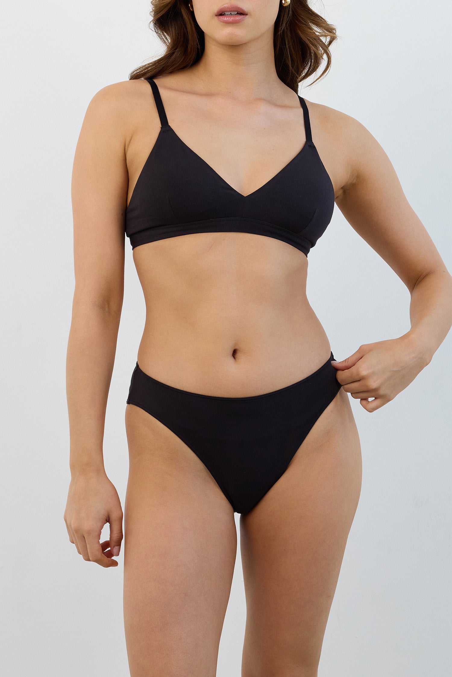 French Cut Brief in Black