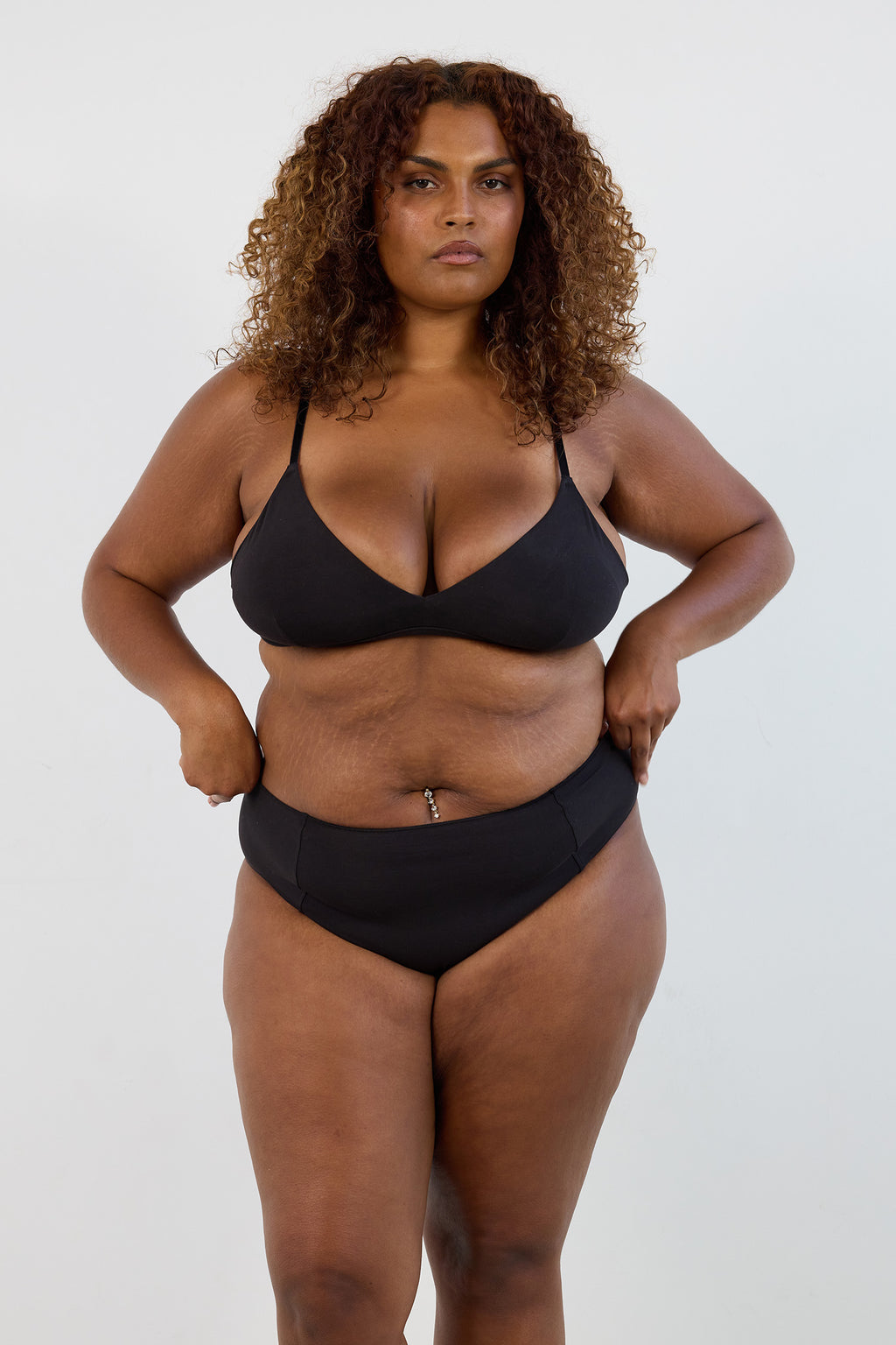 High Waist Brief in Black